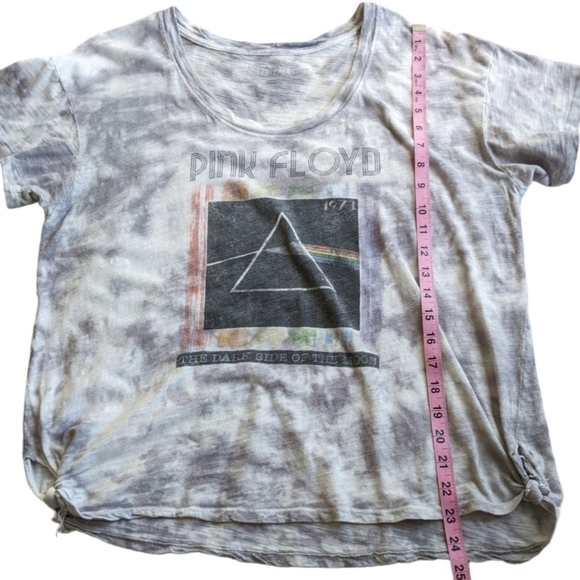 Pink Floyd Dark Side of the Moon Oversized Distressed Tie-Dyed Tee - Picture 11 of 14